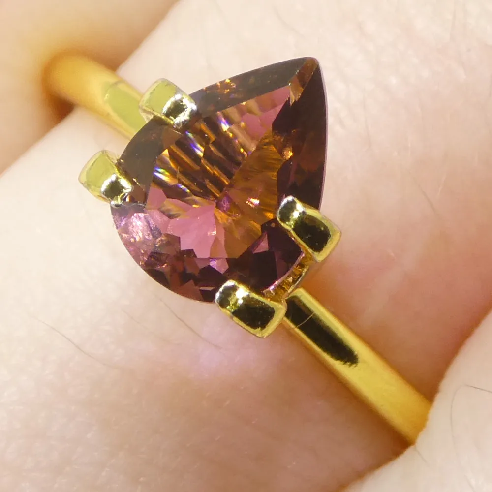 0.91ct Pear Pink Tourmaline