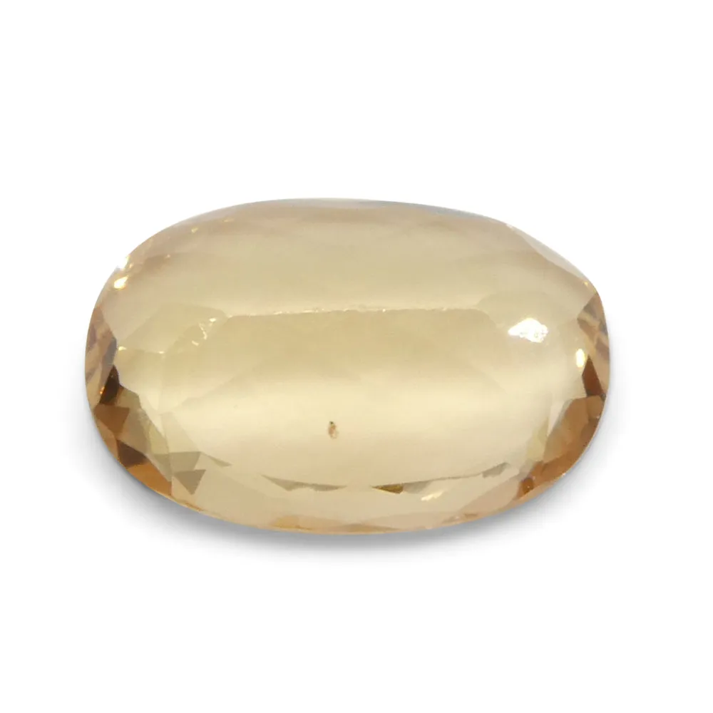 0.99ct Oval Orange Imperial Topaz from Brazil Unheated