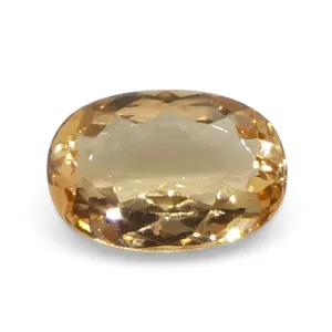 0.99ct Oval Orange Imperial Topaz from Brazil Unheated
