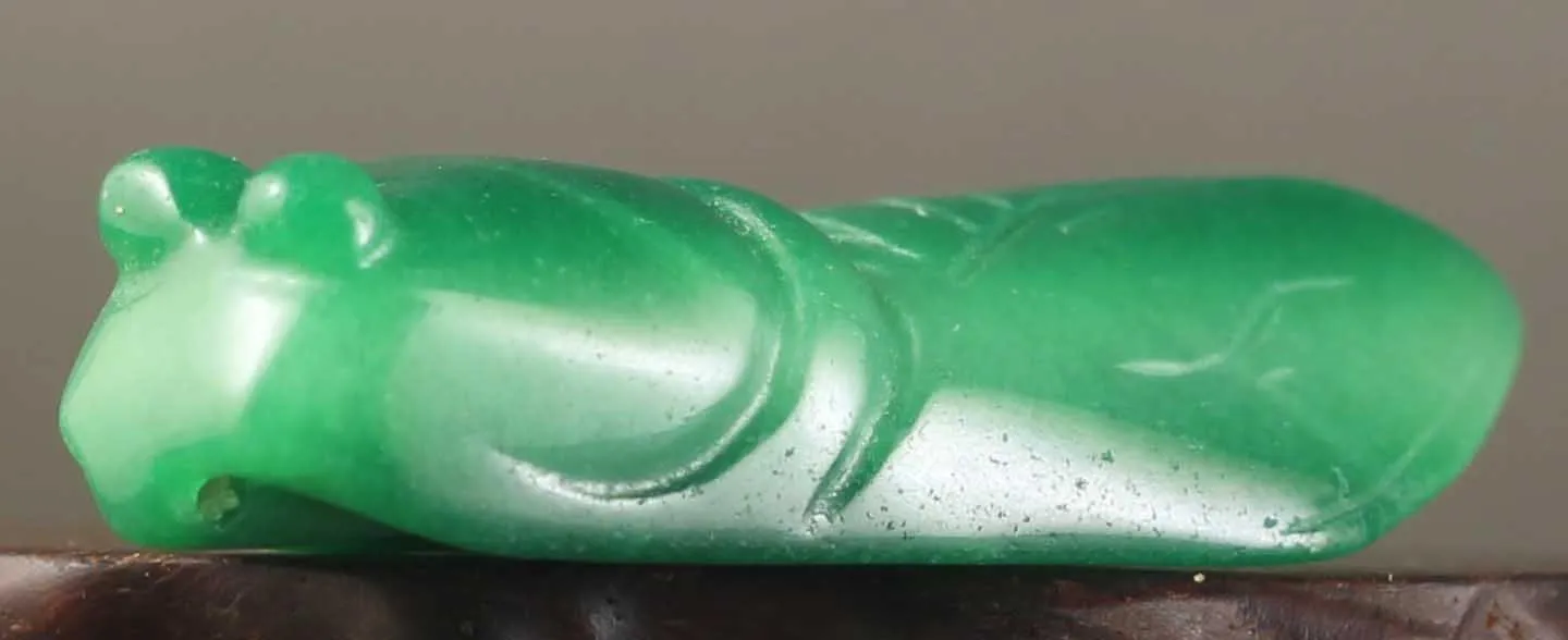 10% OFF- A Pair Certified Natural Jadeite Emerald Jade Cicada 一鸣惊人 Pendants《Grade A》(2 PCS)