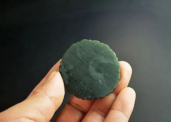 10% OFF- Certified Natural Green Jadeite Emerald Jade HandCarved Dragon-Phoenix Pendant《Grade A》A88