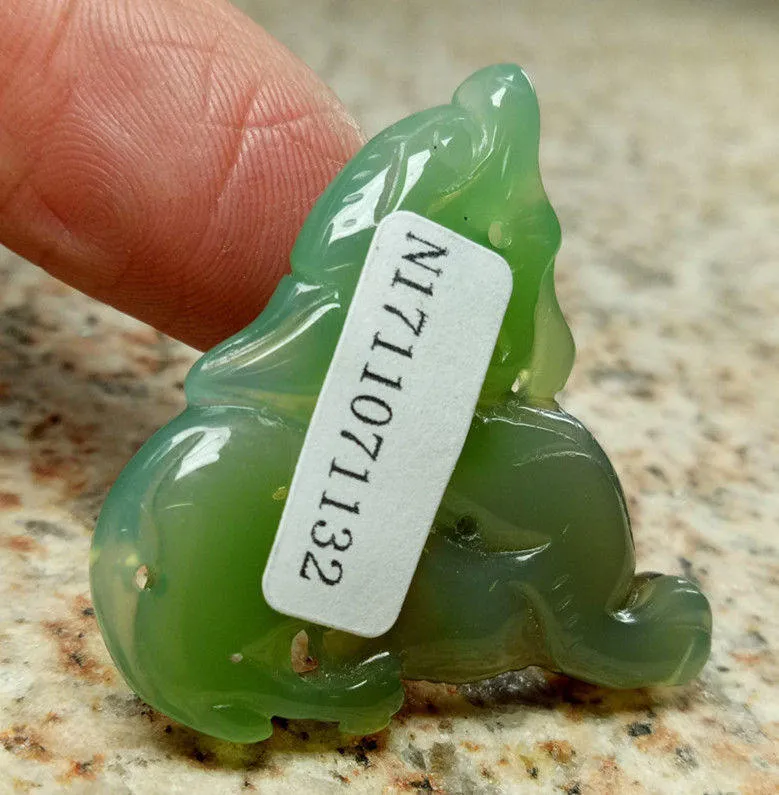 10% OFF- Certified Natural Ice Jadeite Emerald Jade Dragon-Pixiu Pendant《Grade A》1132