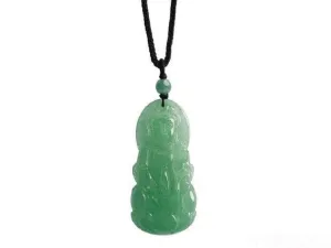 10% OFF- Certified Natural Ice Jadeite Emerald Jade Kuanyin Pendant《Grade A》
