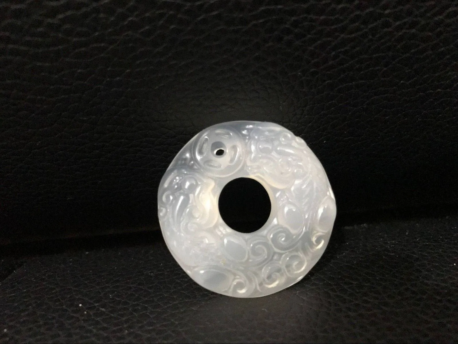 10% OFF- Certified Natural Ice Jadeite Emerald Jade Safety Buckle Pendant《Grade A》