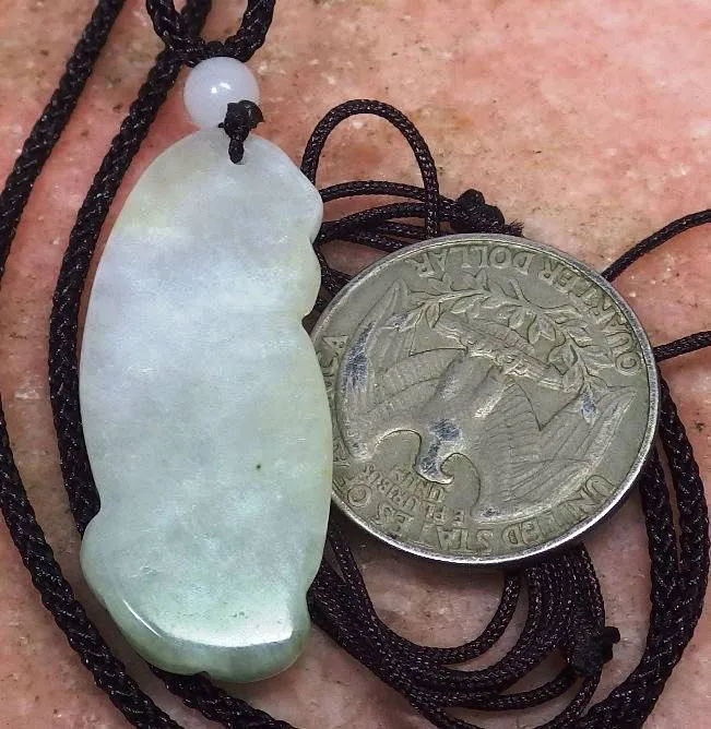 10% OFF- Certified Natural Ice Jadeite Emerald Jade Tablet Translucent Dragon-Pixiu Pendant 《Grade A》