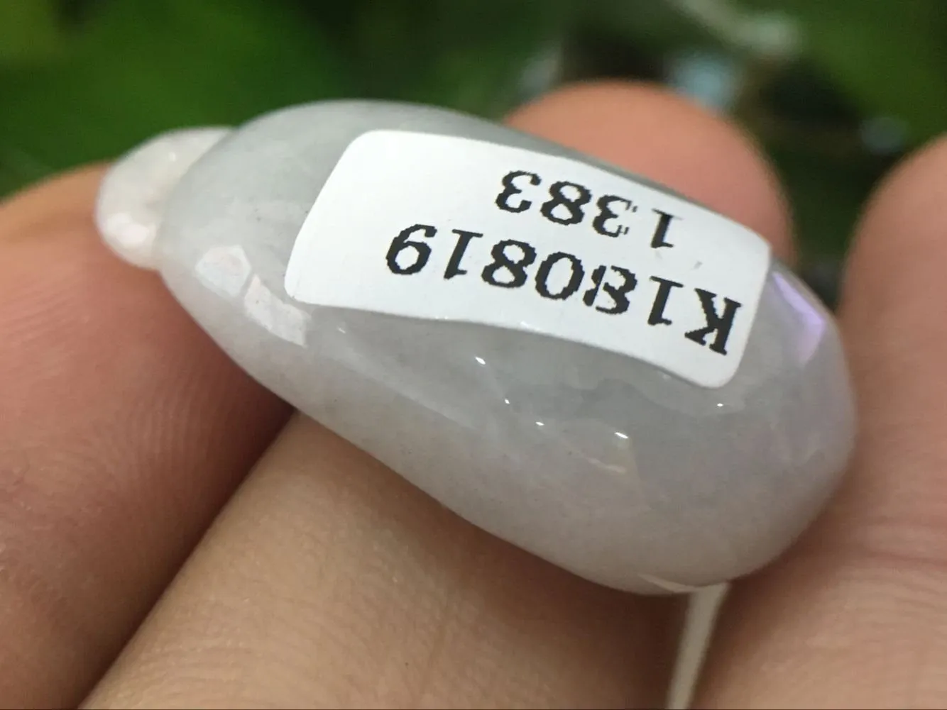 10% OFF- Certified Natural Icy Jadeite Emerald A*Jade HandCarved Pendant 1383