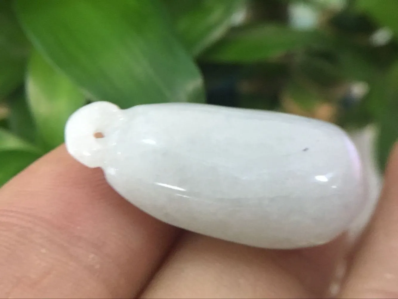 10% OFF- Certified Natural Icy Jadeite Emerald A*Jade HandCarved Pendant 1383
