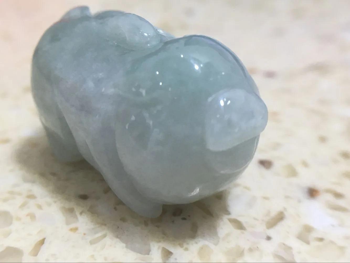 10% OFF- Certified Natural Icy Jadeite Emerald A*Jade HandCarved Piggy 小猪 Pendant 2518