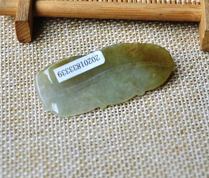 10% OFF- Certified Natural Icy Jadeite Emerald Jade Tablet Dragon Pendant 《Grade A》3339