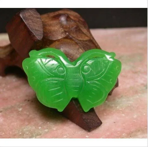 10% OFF- Certified Natural Jadeite Emerald A*Jade Handcarved Butterfly Pendant A1940