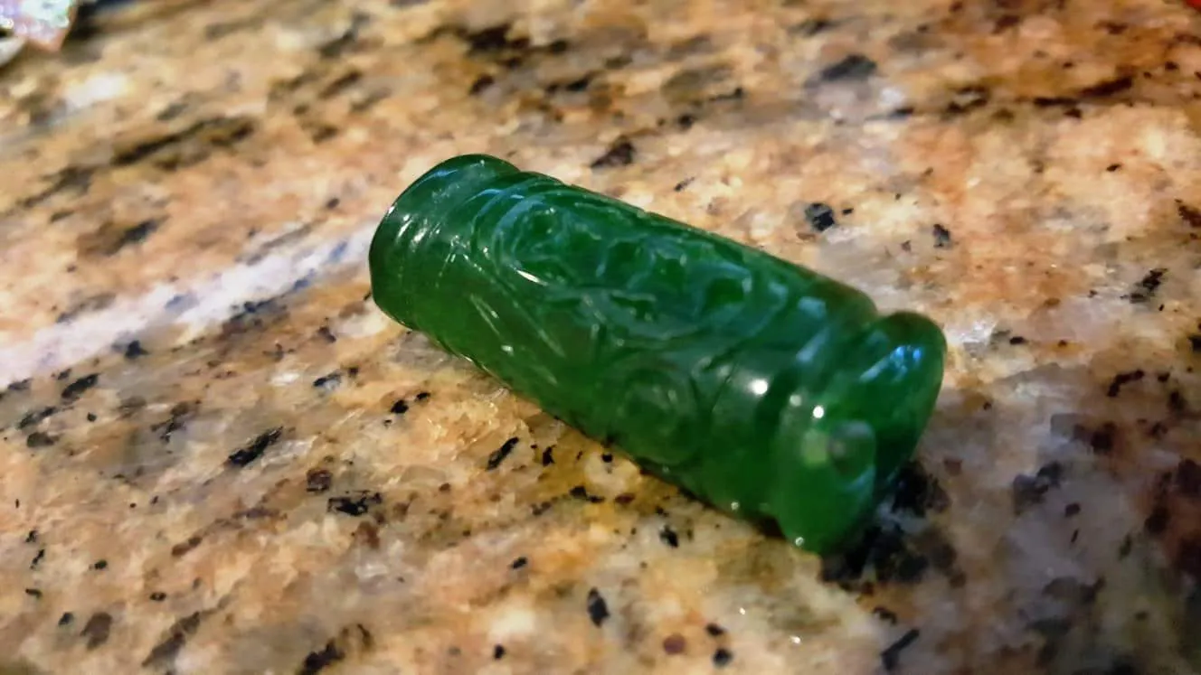 10% OFF- Certified Natural Jadeite Emerald A*Jade HandCarved *Coin* Hollow Pendant I161