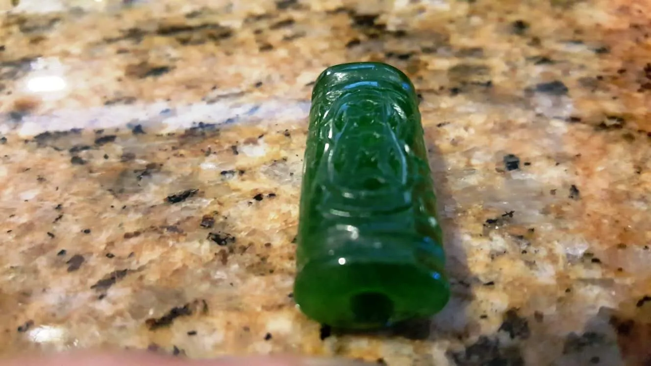 10% OFF- Certified Natural Jadeite Emerald A*Jade HandCarved *Coin* Hollow Pendant I161