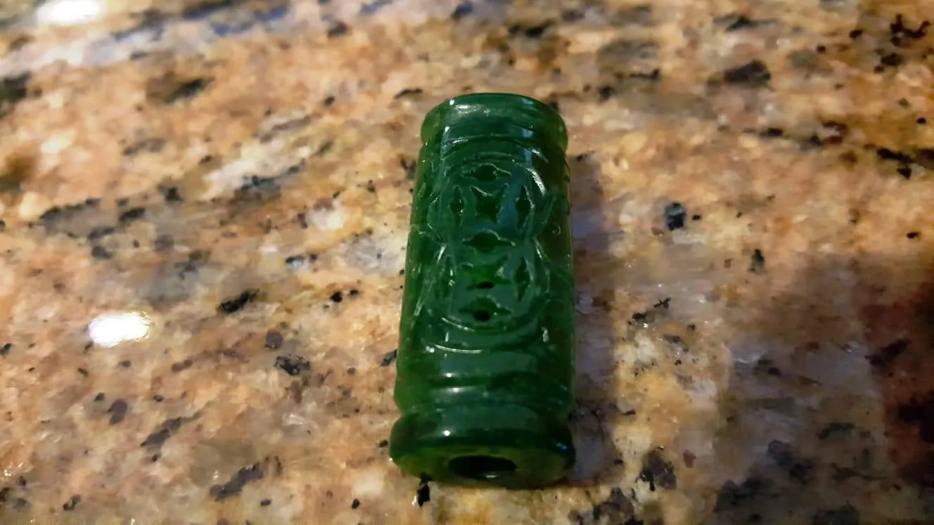 10% OFF- Certified Natural Jadeite Emerald A*Jade HandCarved *Coin* Hollow Pendant I161