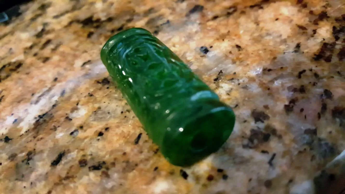 10% OFF- Certified Natural Jadeite Emerald A*Jade HandCarved *Coin* Hollow Pendant I161