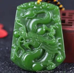10% OFF- Certified Natural Jadeite Emerald Jade Dragon Pendant《Grade A》