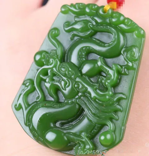 10% OFF- Certified Natural Jadeite Emerald Jade Dragon Pendant《Grade A》