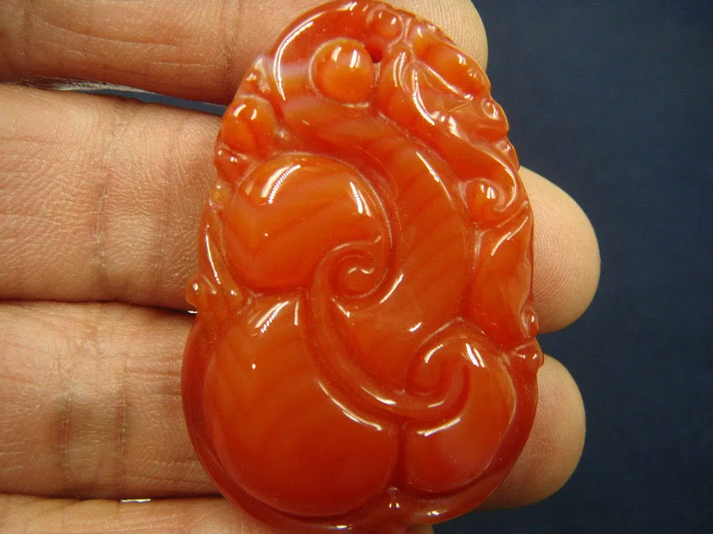 10% OFF- Certified Natural Jadeite Emerald Jade Dragon-Ruyi Pendant《Grade A》3090
