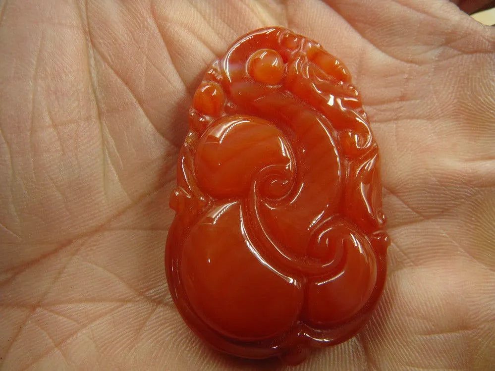 10% OFF- Certified Natural Jadeite Emerald Jade Dragon-Ruyi Pendant《Grade A》3090