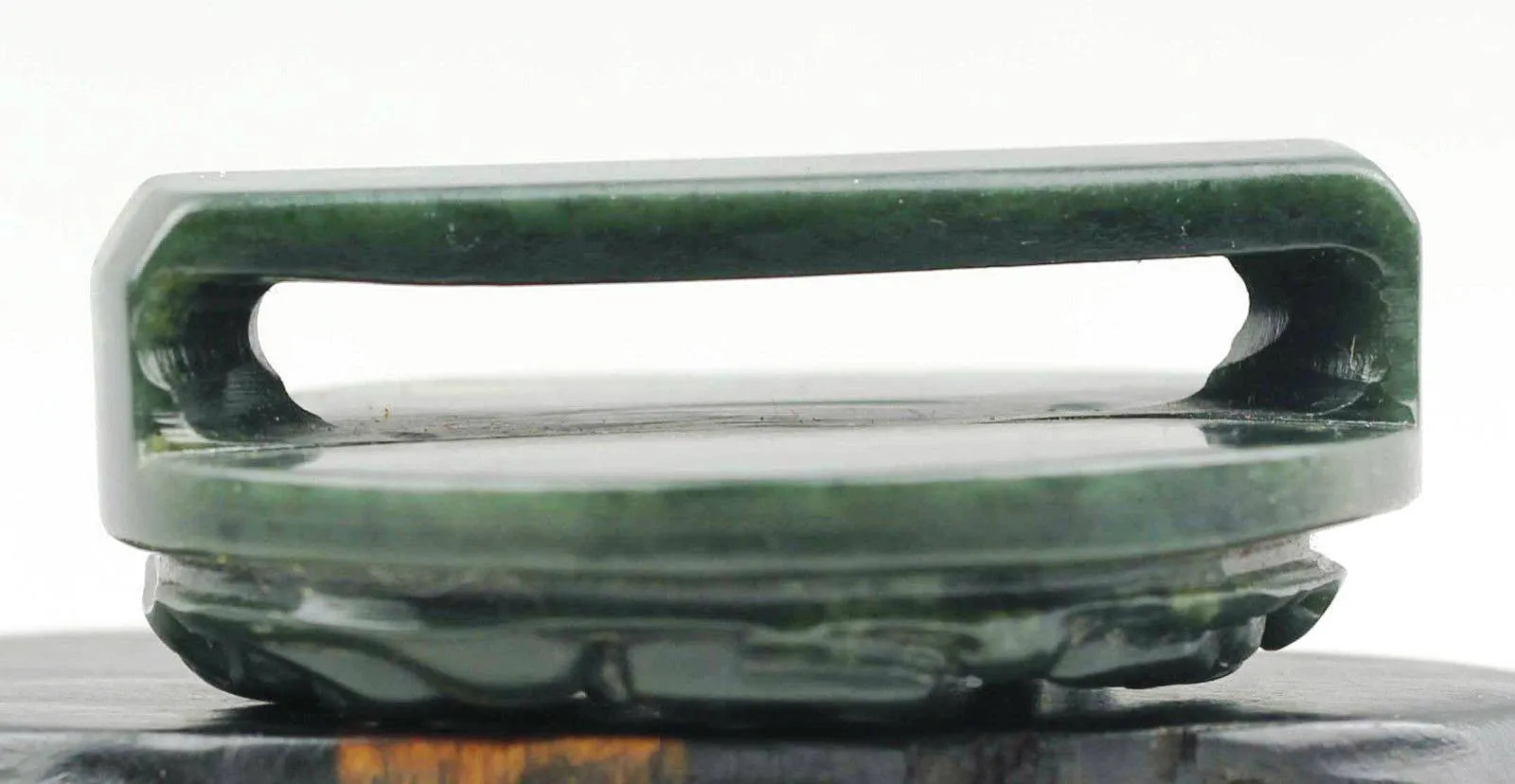 10% OFF- Certified Natural Jadeite Emerald Jade Horse Belt Hook Pendant NO.B751