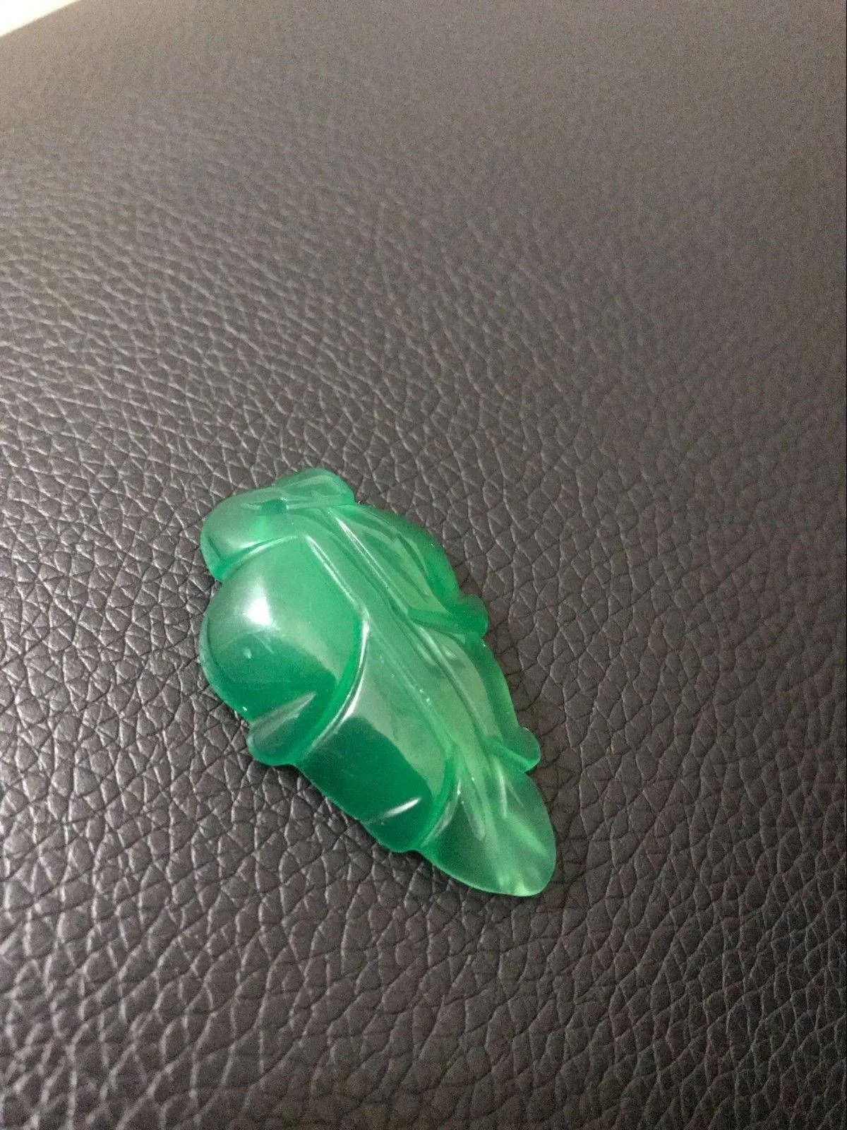 10% OFF- Certified Natural Jadeite Emerald Jade Leaf Pendant《Grade A》