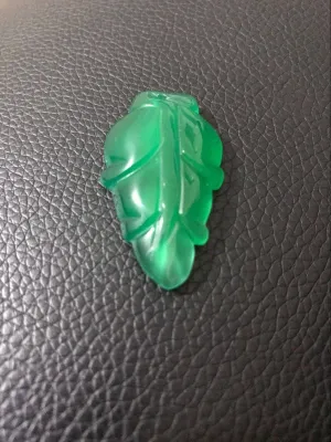10% OFF- Certified Natural Jadeite Emerald Jade Leaf Pendant《Grade A》