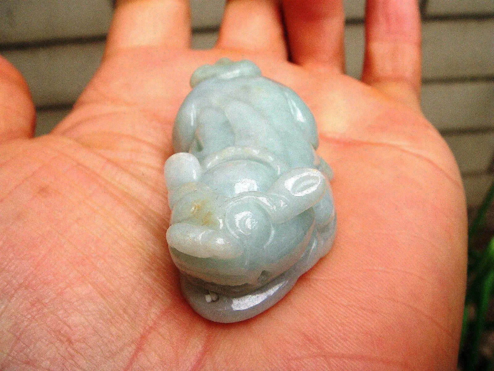 10% OFF- Certified Natural Jadeite Emerald Jade Translucent Dragon-Pixiu Pendant《GradeA》7844