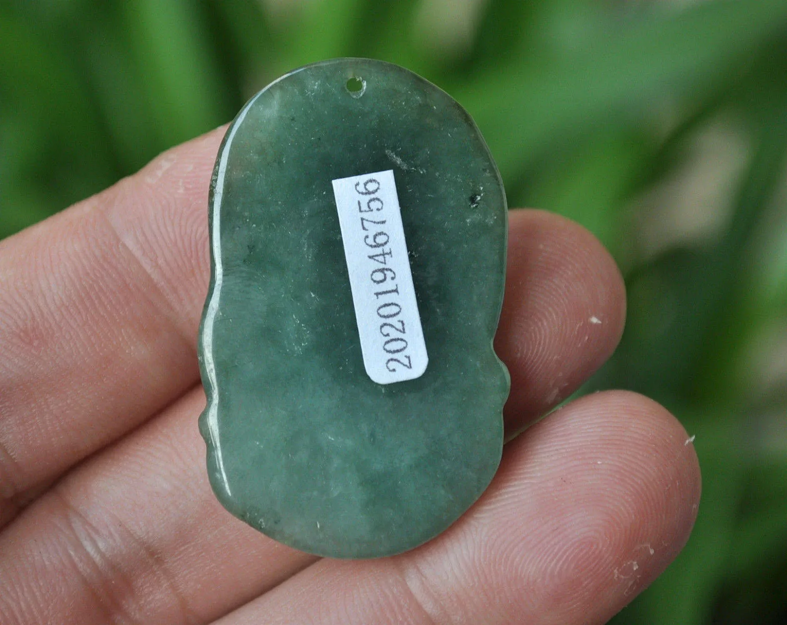 10% OFF- Certified Natural Oily Icy Jadeite Emerald A*Jade HandCarved Buddha Pendant A-6756