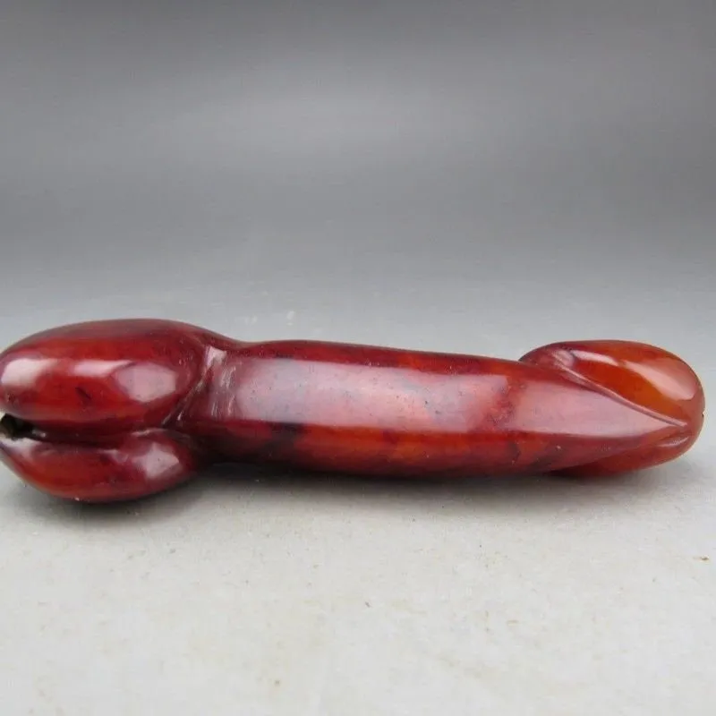 10% OFF- Certified Natural Red Jadeite Emerald A*Jade HandCarved Pendant A188