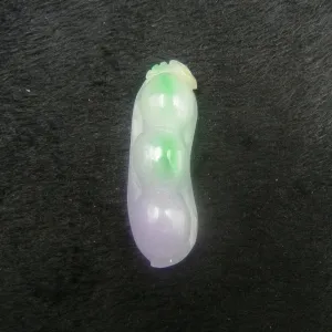 10% OFF on Sales - Certified Natural 3-Color Ice Jadeite Emerald A Jade tablets Emerald Ping Beans Pendant 3292