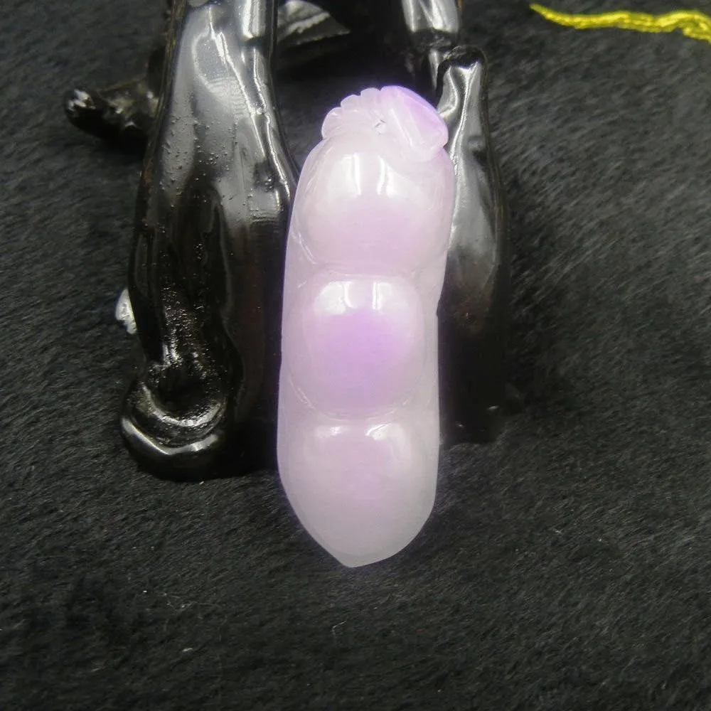 10% OFF on Sales - Certified Natural Ice Jadeite Emerald A Jade tablets Emerald Ping Beans Pendant 3296