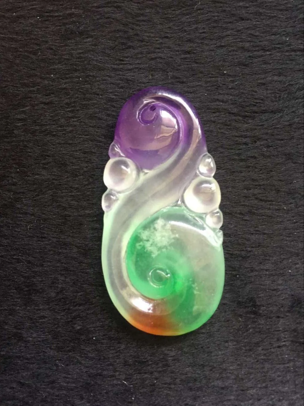 10% OFF on Sales- Certified Natural Icy Jadeite Emerald Jade tablets Lucky Pendant《Grade A》1525