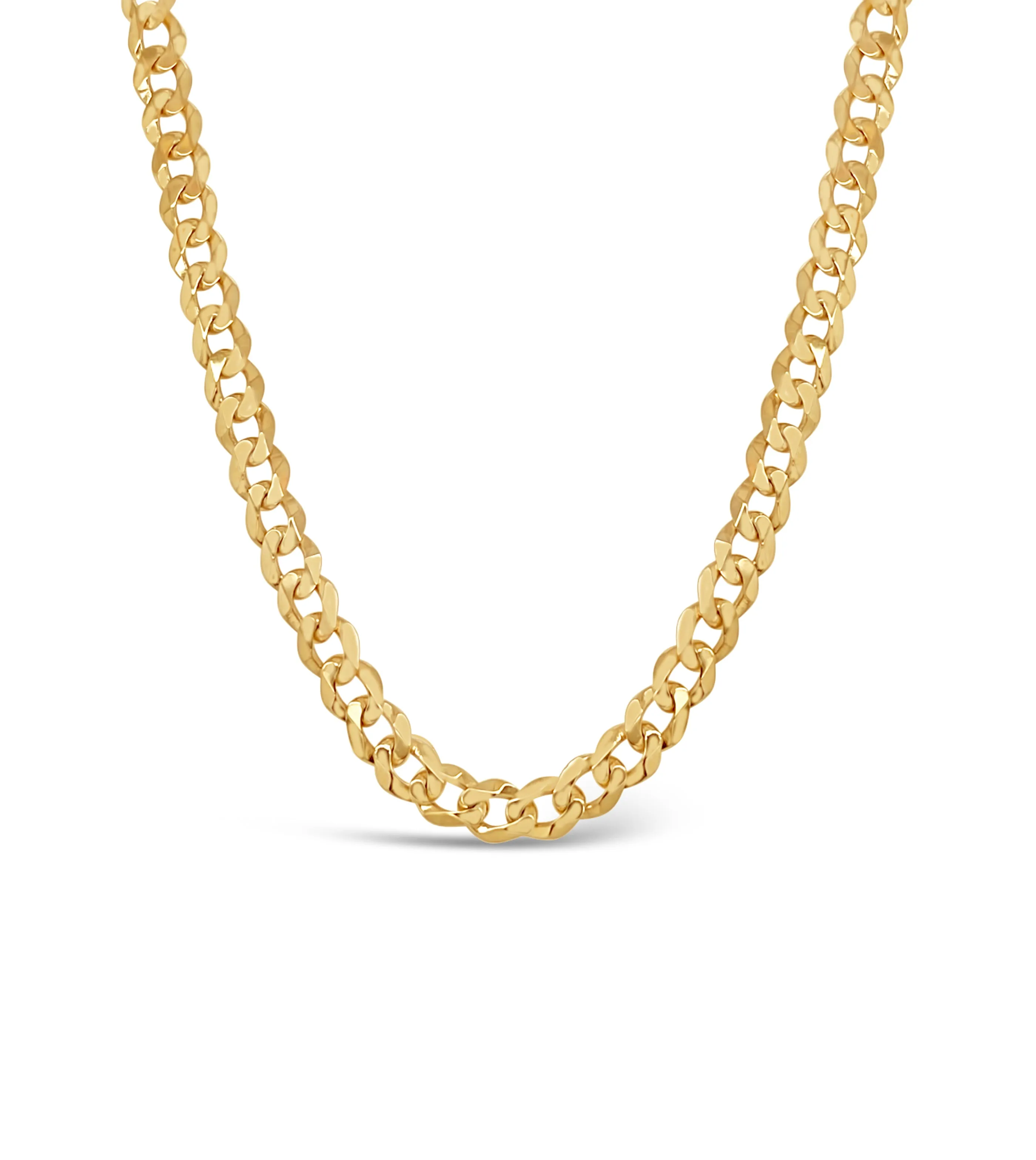 10k Gold Curb Link Chain Necklace