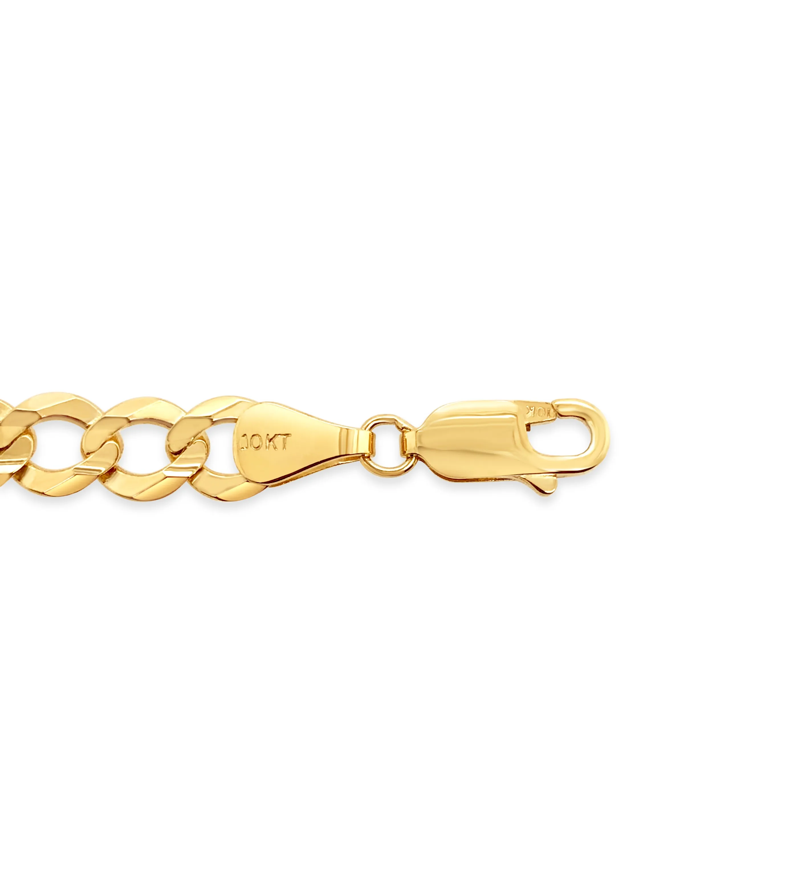 10k Gold Curb Link Chain Necklace