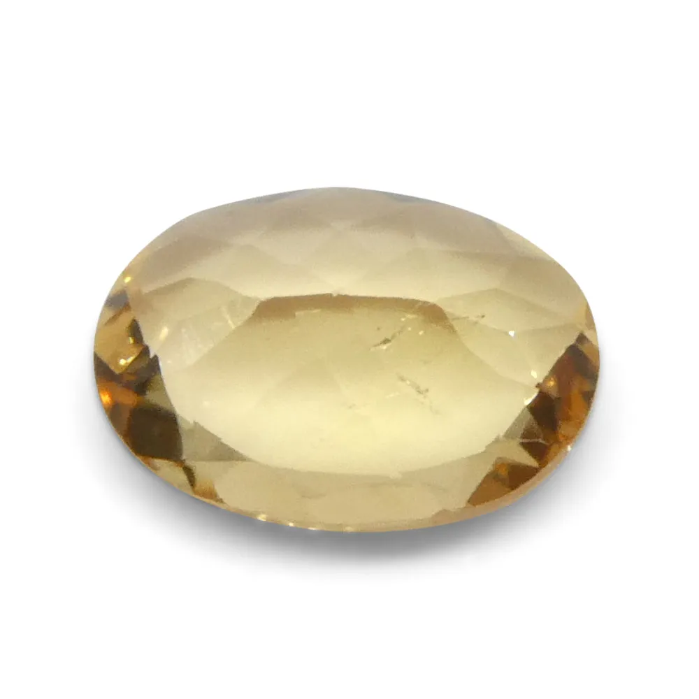 1.17ct Oval Orange Imperial Topaz from Brazil Unheated