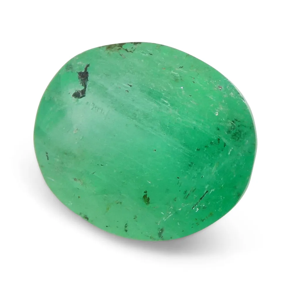 1.20ct Oval Green Emerald from Colombia