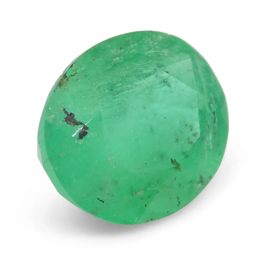 1.20ct Oval Green Emerald from Colombia