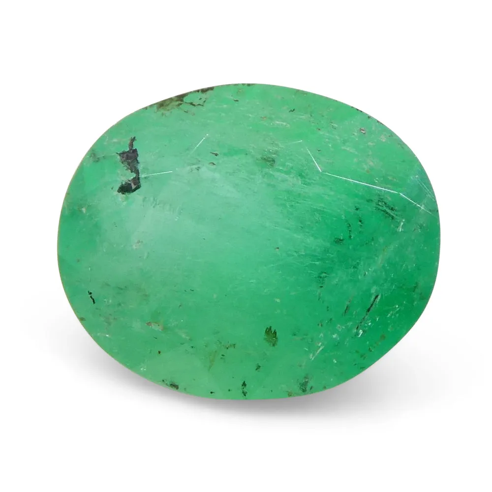 1.20ct Oval Green Emerald from Colombia