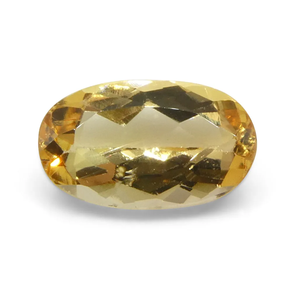 1.36ct Oval Orange Imperial Topaz from Brazil Unheated