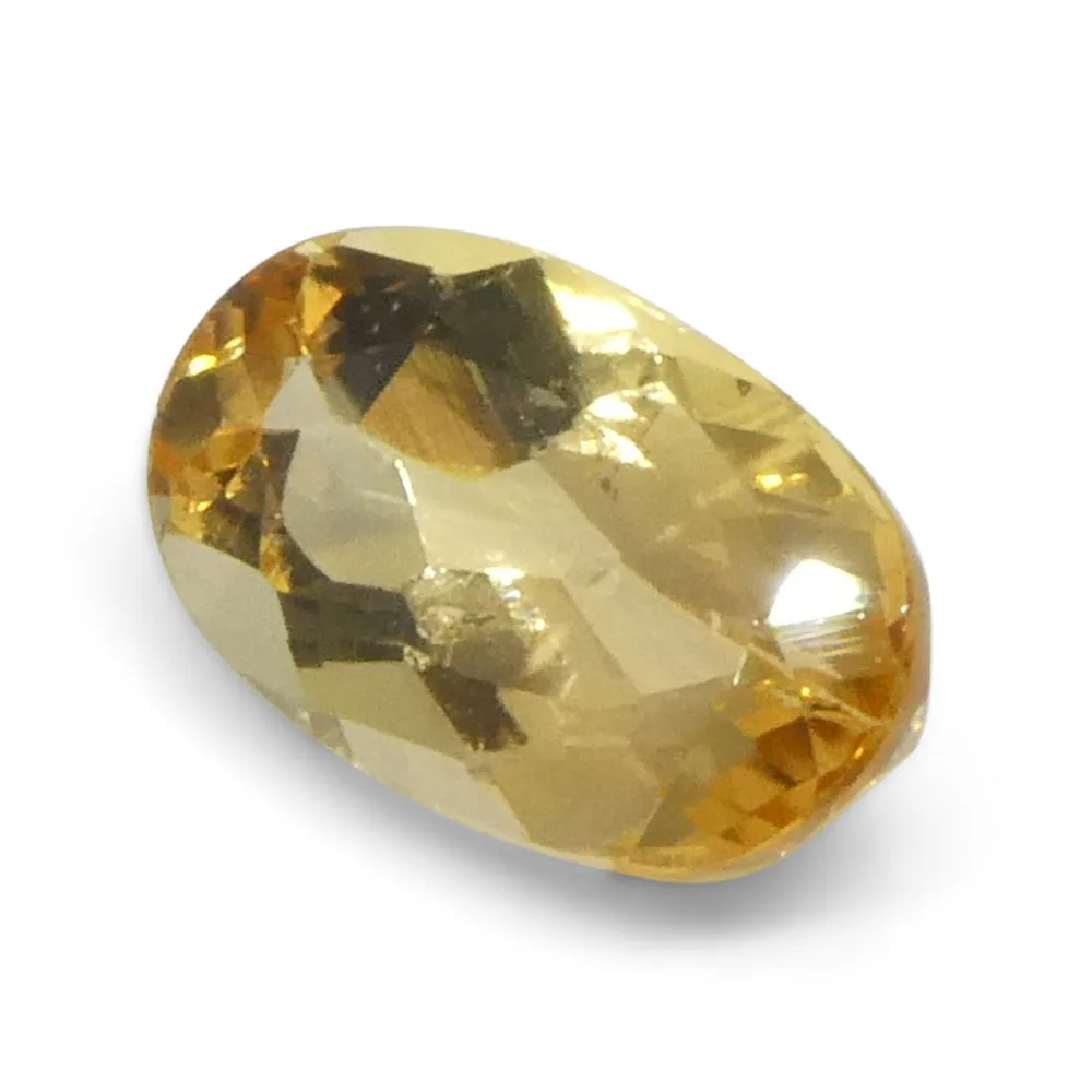 1.36ct Oval Orange Imperial Topaz from Brazil Unheated