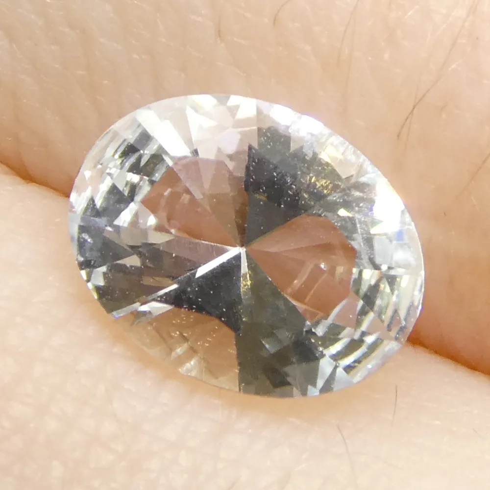 1.38ct Oval Blue Aquamarine from Brazil Unheated