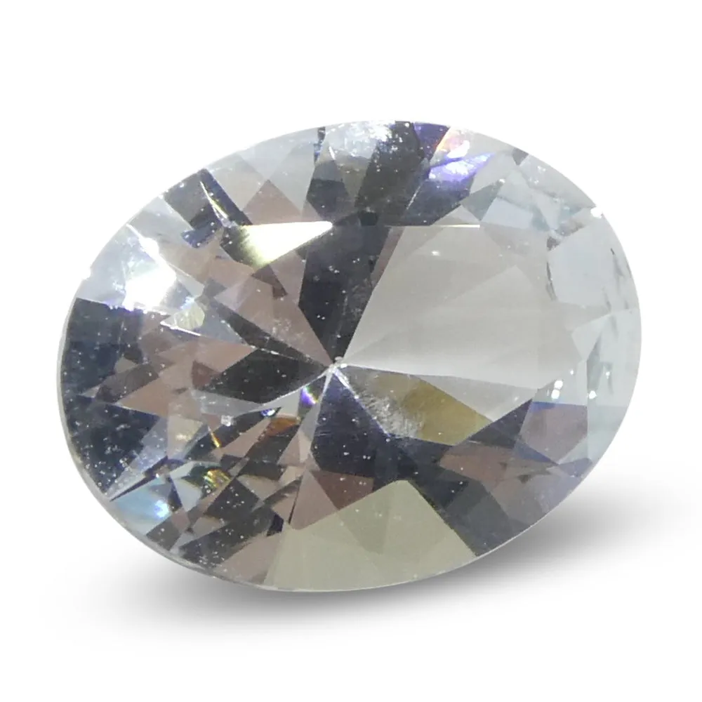 1.38ct Oval Blue Aquamarine from Brazil Unheated