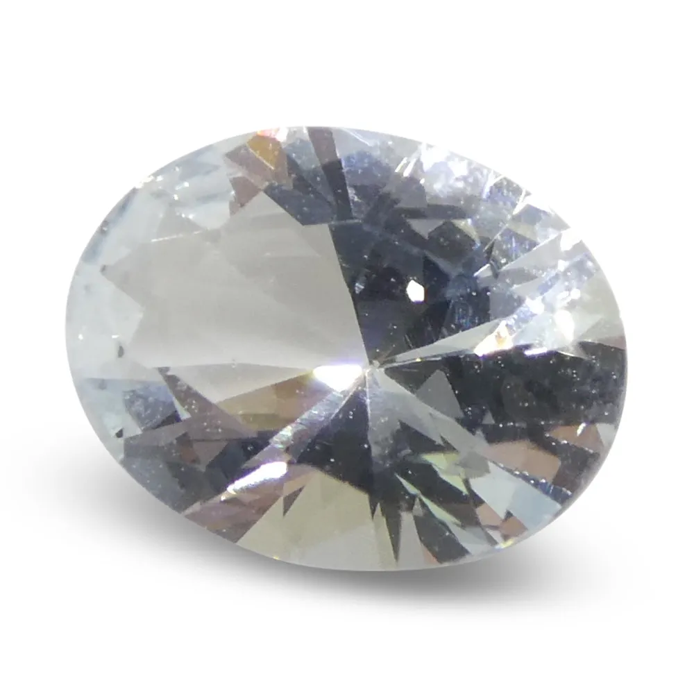 1.38ct Oval Blue Aquamarine from Brazil Unheated