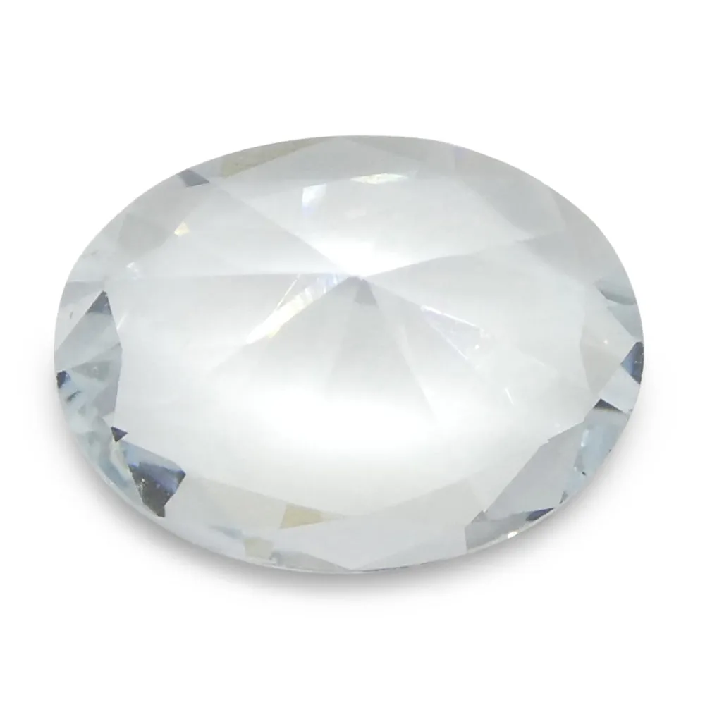 1.38ct Oval Blue Aquamarine from Brazil Unheated
