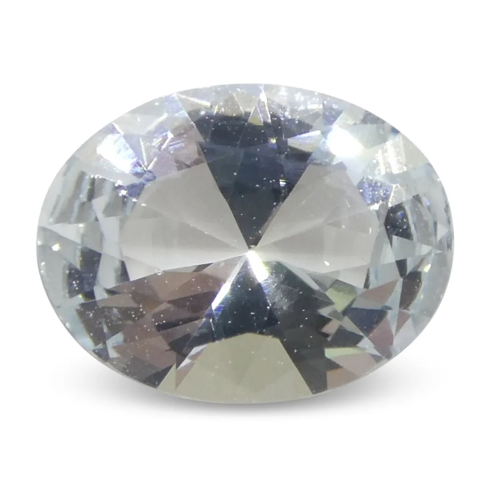 1.38ct Oval Blue Aquamarine from Brazil Unheated