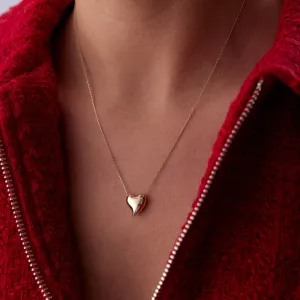 14k Gold Bombe Heart Necklace