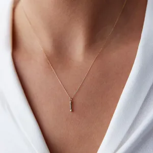 14k Gold Capsule Necklace