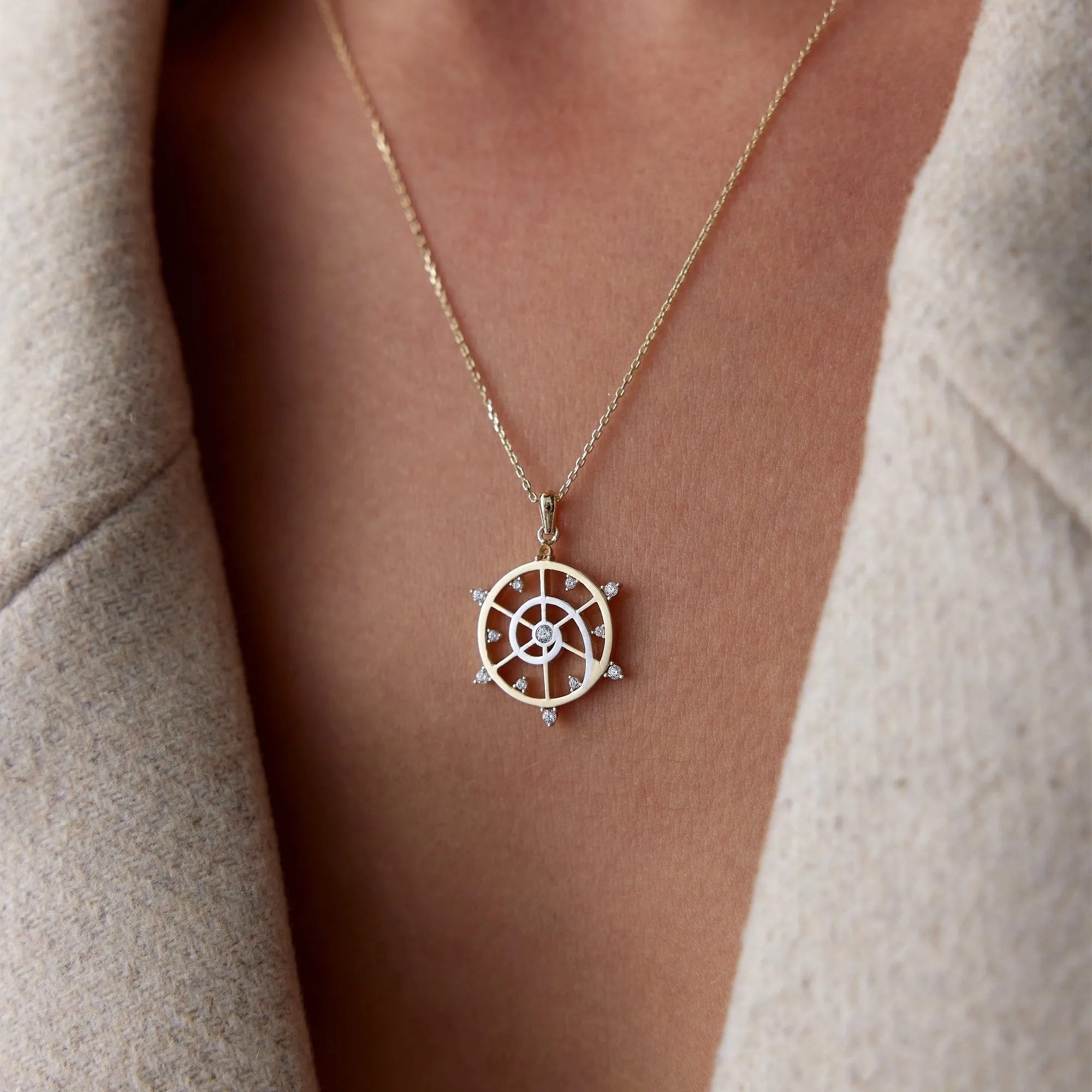 14k Gold Star Map Necklace