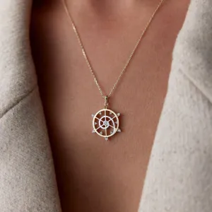 14k Gold Star Map Necklace