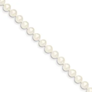 14k Gold White Freshwater Cultured Pearl Necklace