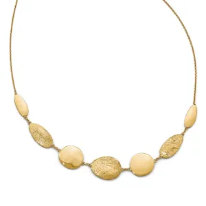 14k Yellow Gold Polished D.C Necklace